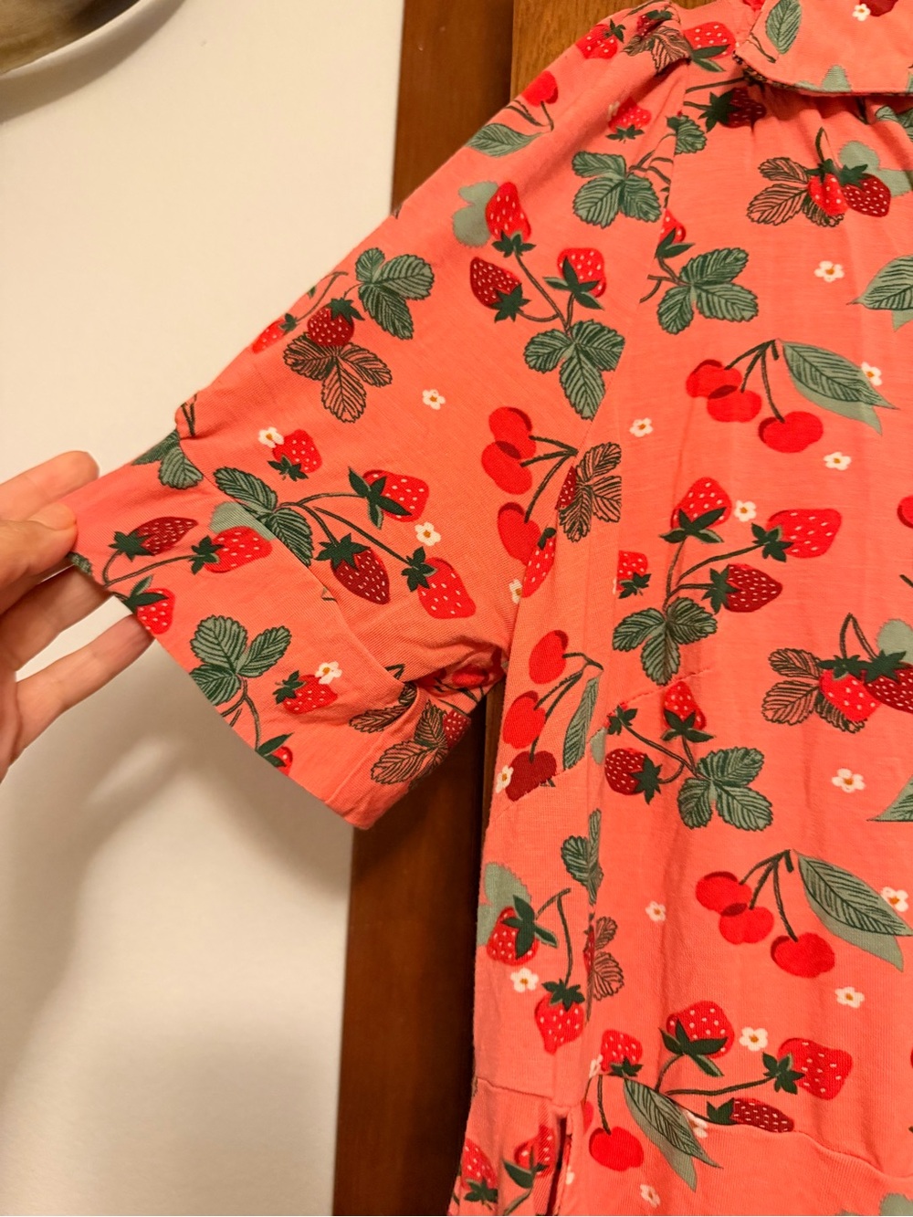 Joanie strawberry pattern collared dress - Picture 3 of 5